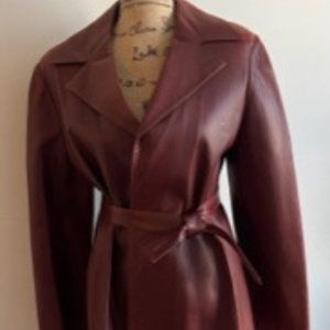 Authentic Vintage CHANEL Leather Jacket Coat
